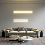 Minimalist Linear Wall Lamp/Black + Plug