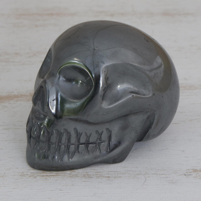 Skull Hematite Sculpture