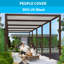 Auvent de remplacement en tissu à protection UV 90 % Coolaroo-40349118-40349120