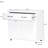 White Two Door Side Table: Functional Cabinet For Living, Entryway, Kitchen, Bedroom. Quality Painting & E1 Material. Simple Design With Fluent Lines. Assembly Required. Safe Legs Rubber Pad. Soft