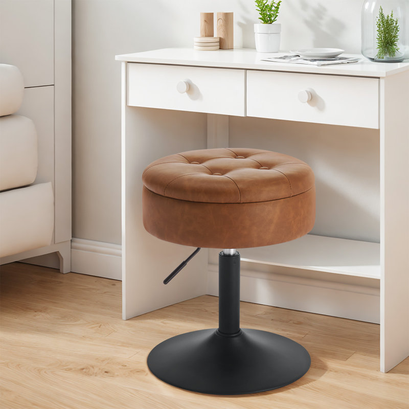 Manufactured Wood Accent Stool, Brown