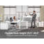 L Shaped Electric Standing Desk With File Cabinet-531327894