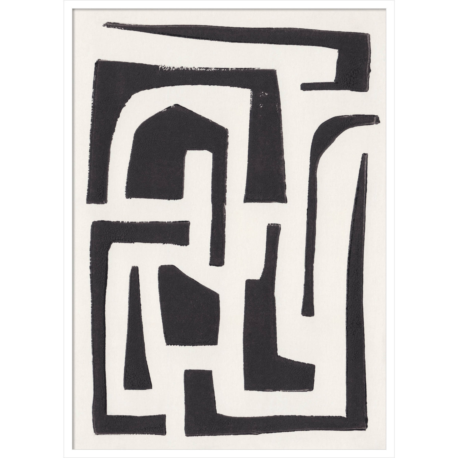 Neighborhood Print by Alisa Galitsyna, White, 41" H x 30" W x 1" D