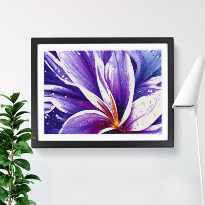 Colourful Iris Flower Vol.2 Abstract - Single Picture Frame Painting