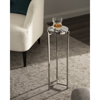 Eveland Round Metal Drink Table