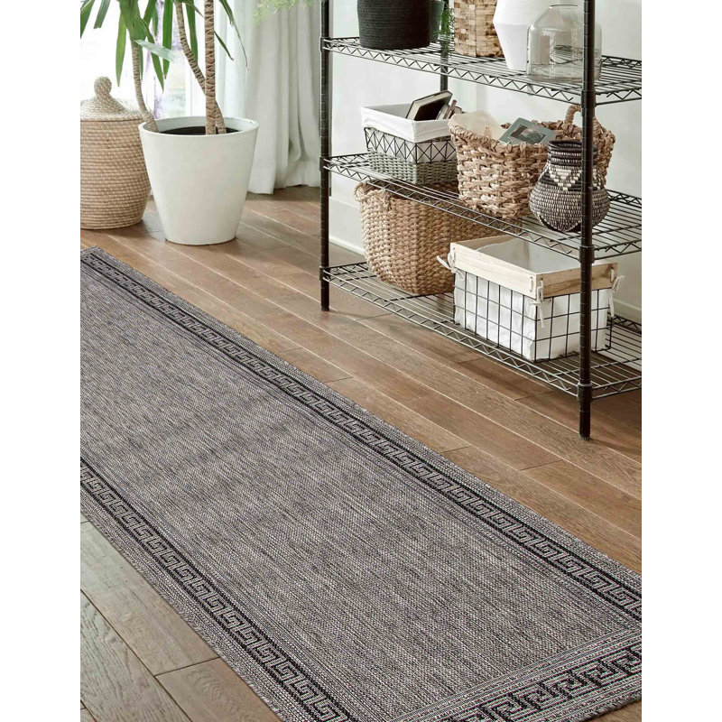 Tapis gris Narita, Tapis de couloir 2 pi 8 po x 8 pi 2 po