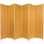 6 Ft. Tall Woven Fiber Room Divider - Two Tone Brown - 3 Panel-62296897-62296925