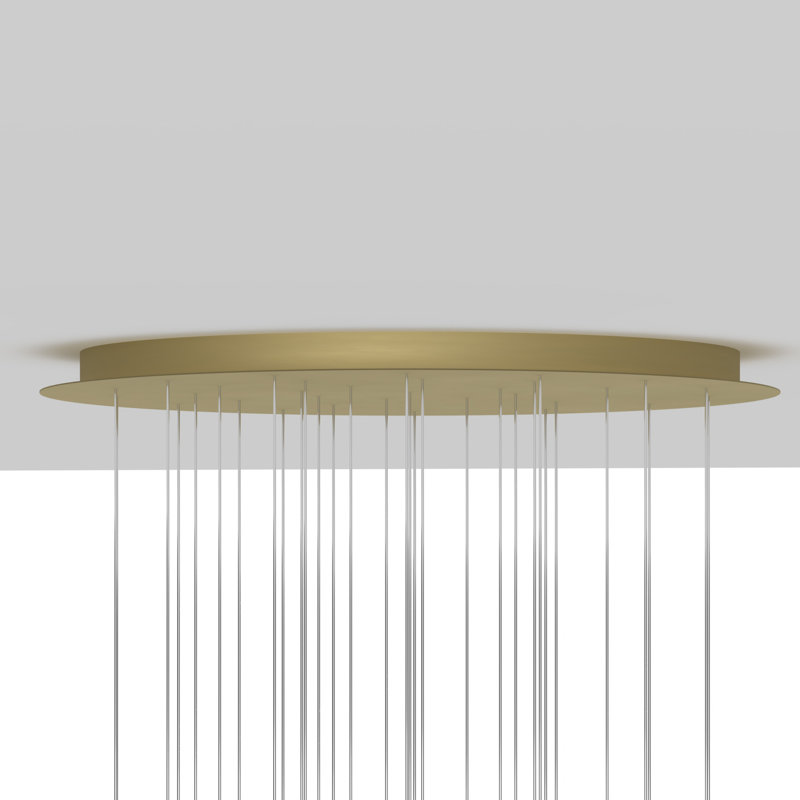 Lustre Murano Dancing Leaves, Or, H 97 po x l 42 po x P 42 po, Clair