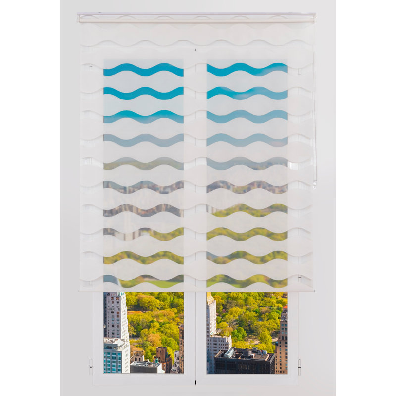 Semi Sheer Roller Blind, White, 175 cm L x 105 cm W