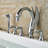 Milan 2 Handle Deck Roman Tub Faucet with Diverter