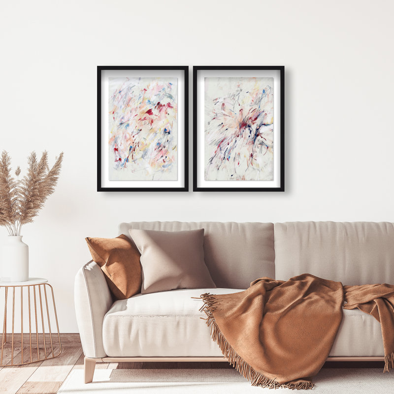 Feels Like Love Set Set by Oliver Gal, 93"H x 63"W, Black Shadowbox