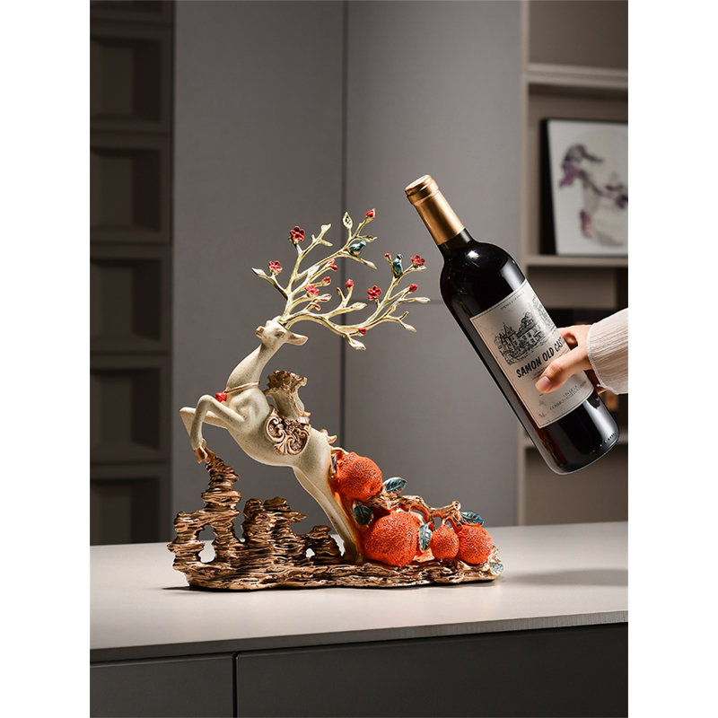 Craigsville Tabletop Wine Bottle Rack, Beige
