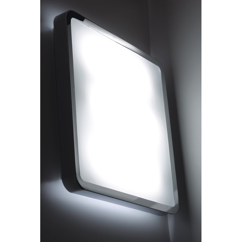 Ceiling light 3-light Casco, Polished chrome, 6.5cm H x 55 cm W x 55 cm D, 3 x LED 42W 3150 lm