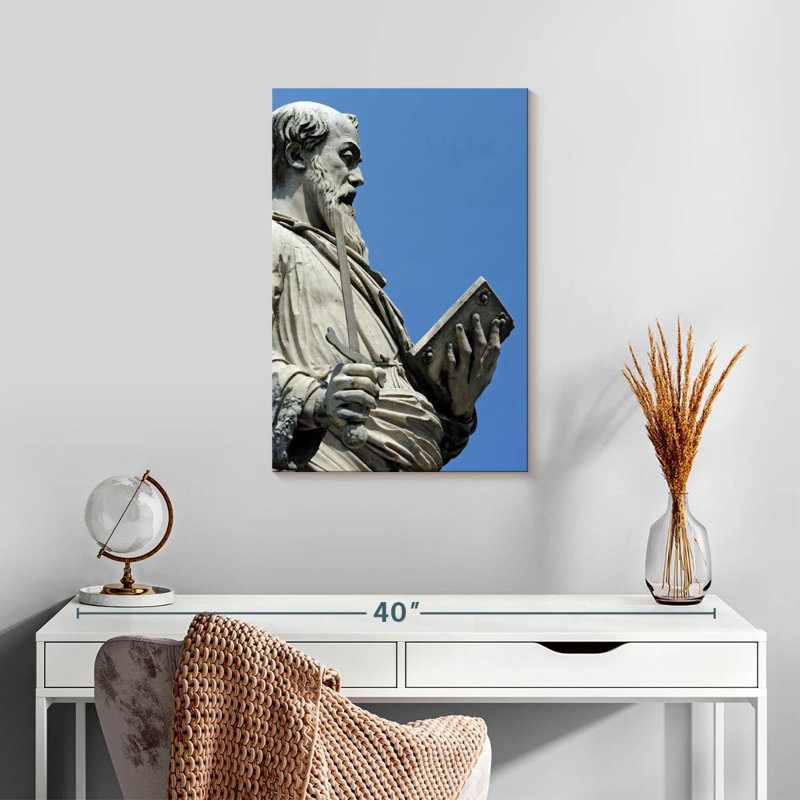 Ponte Sant'Angelo St Paul Statue, 24" H x 16" W