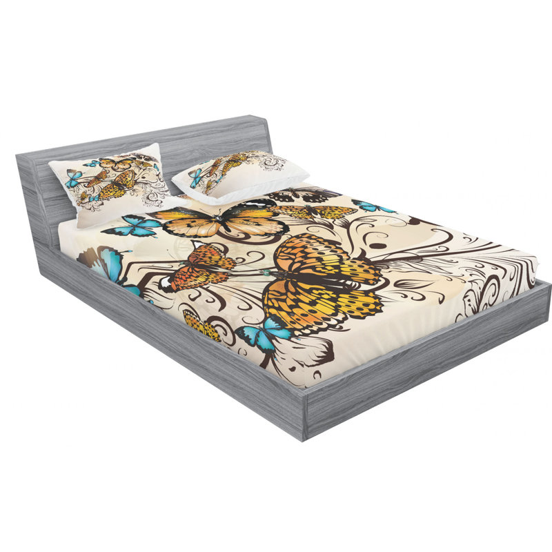 Microfiber Sheet Set, Full Sheet Set with Fitted Sheet