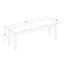 Ensemble de table de salle à manger 5 pièces pour 4 personnes comprenant une table de cuisine rectangulaire avec rallonge papillon et 4 chaises de salle à manger, acajou-792926523-710594563