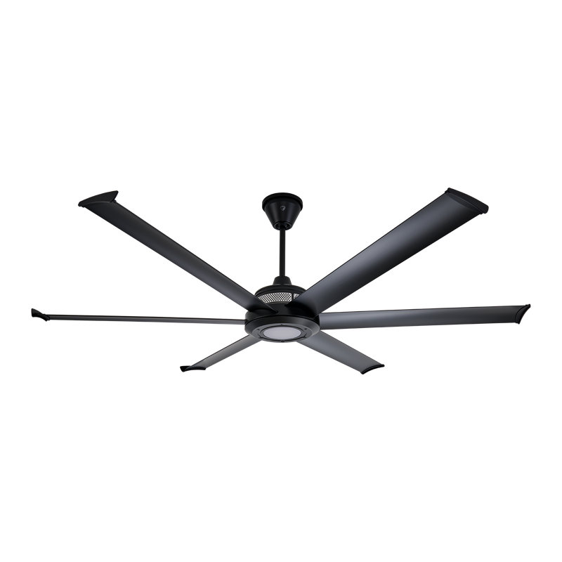 Mammoth Ceiling Fan, 72" Wide, Black, LED