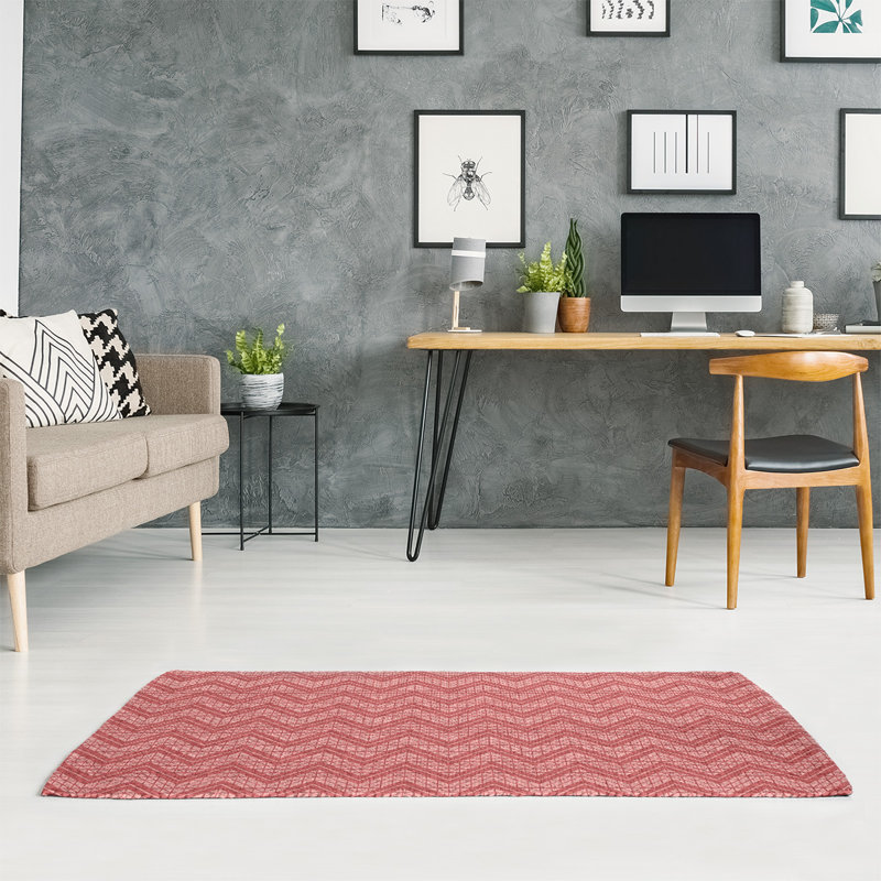 Chenille Chevron Indoor Rug, Rectangle 5' x 7'