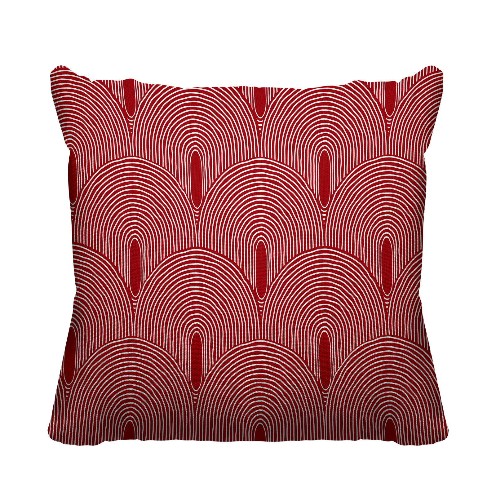 Limpo Indoor/Outdoor Throw Pillow, 20" x 20", Red