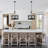 6 - Light Dimmable Caged Drum Chandelier