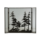 Tall 3 Panel Fireplace Screen