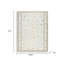 Tapis grand motif touffeté à la main Dotty, motif géométrique, laine crème 8 x 10