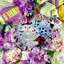Couronne de printemps en maille 18 po