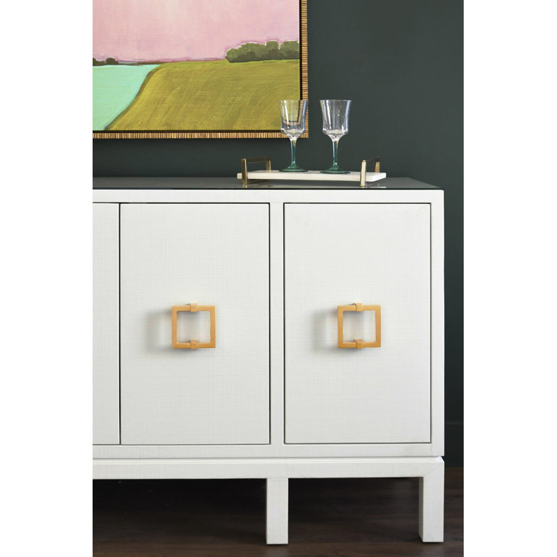 Jarvis Decorative Tray, Travertine/Brass