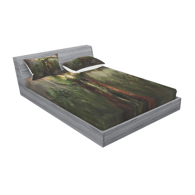 Microfiber Sheet Set, Queen Sheet Set with Fitted Sheet