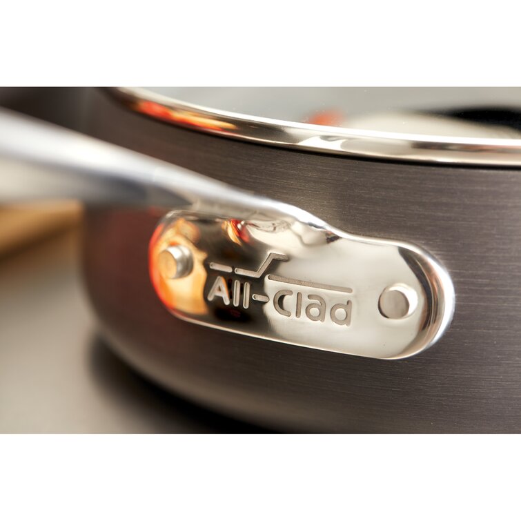 HA1 Hard Anodized Non Stick 3.5 Qt Saucepan with Lid, All-Clad