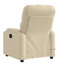 Fauteuil inclinable de massage à 6 points vidaXL pour le salon, dossier et repose-pieds réglables, porte-gobelet