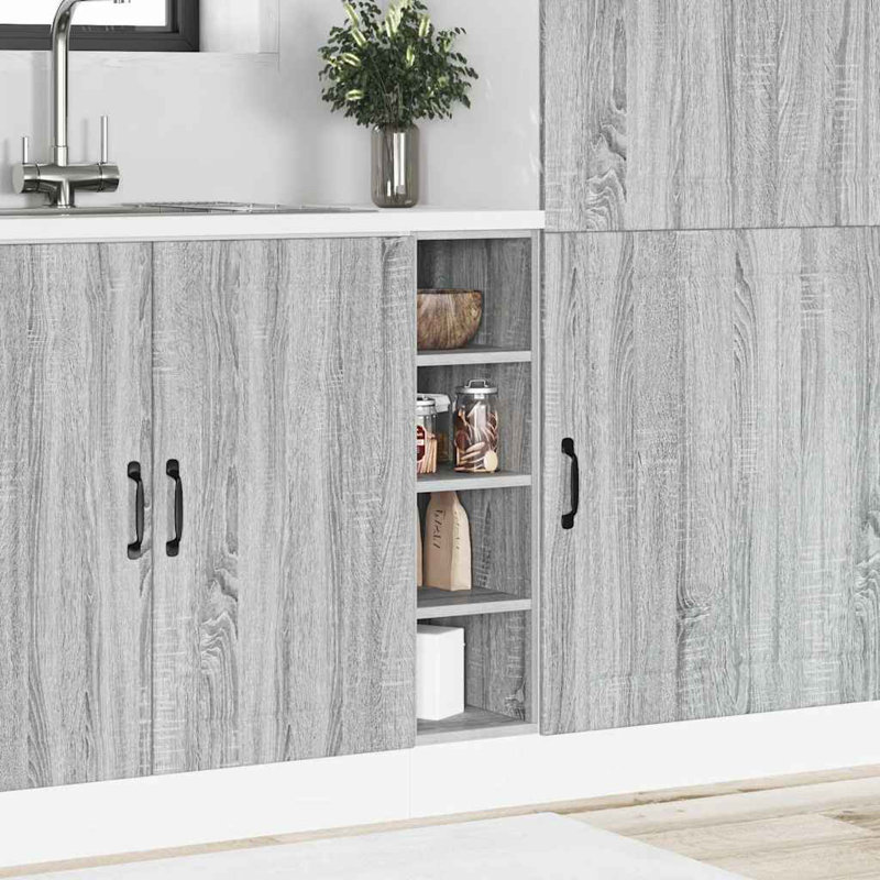 Stamatis Bottom Cabinet Riga 20x44.5x81.5 cm Engineered Wood, Grey Sonoma