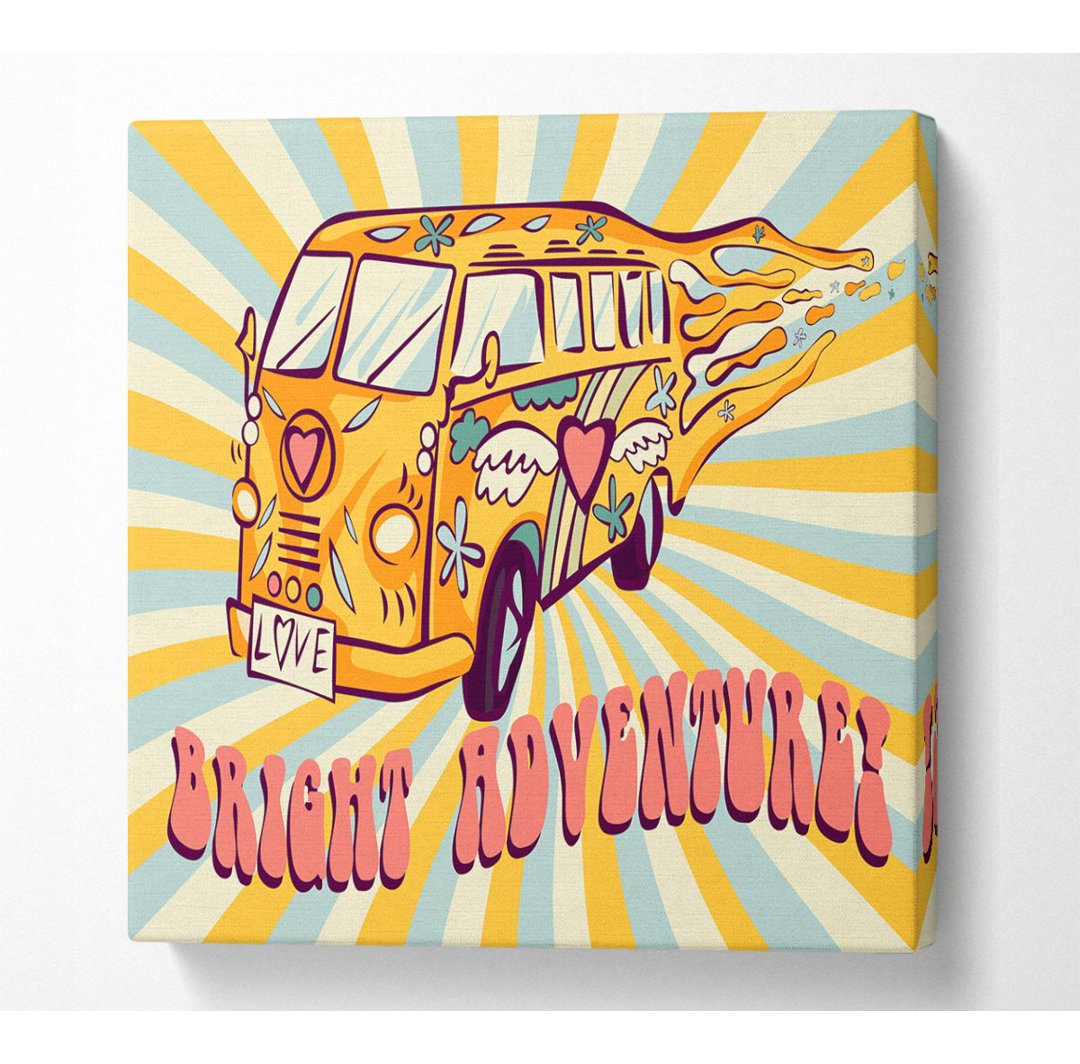 Camper Adventure - Kunstdrucke auf Leinwand - Wrapped Canvas