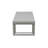 Outdoor Showcase: Contemporary Cocktail Table - Neutral Style, Beveled End Panels, Geometric Pattern - Rust-Resistant, Scratch & Weather-Resistant Aluminum Fram