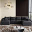 Ensemble de canapé modulaire en L 132 po modulaire en chenille de 132 po-1928661143