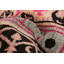 Tapis unique en laine noué à la main style moderne noir / rose foncé 6 pi 1 po x 9 pi 7 po Lexi-May Lexi-May