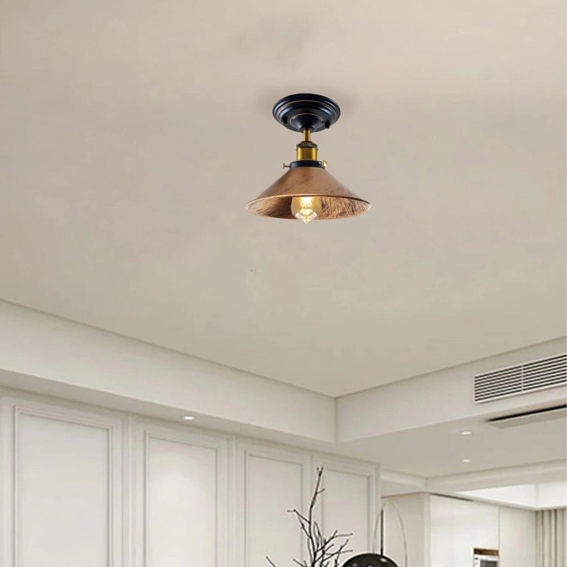 Semi Flush Mount, Brushed Copper