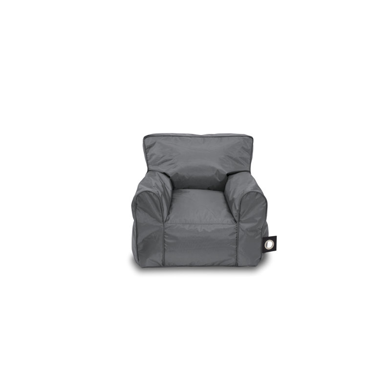 Outdoor Friendly Refillable Classic Bean Bag, Grey