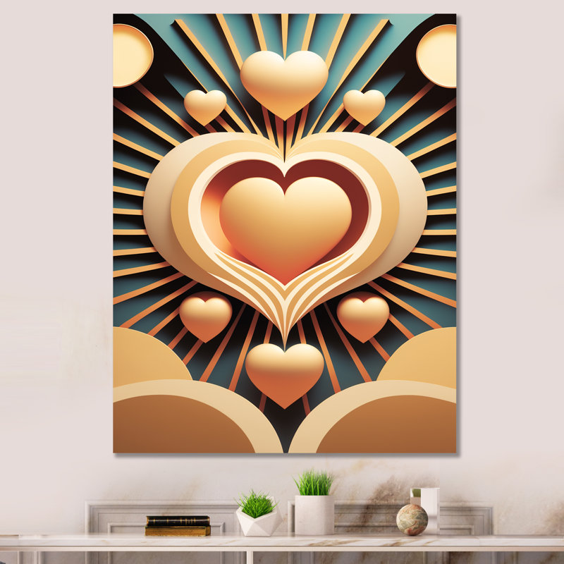 Abstract Wall Decor on Metal, 20" H x 12" W x 1" D