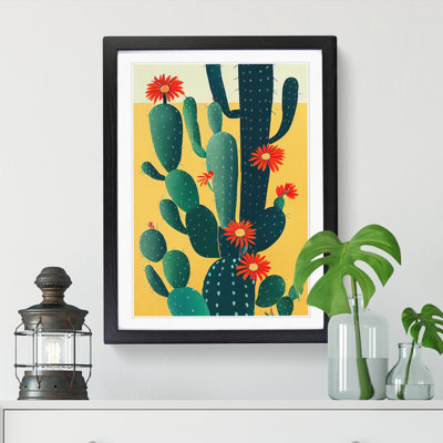 FRM-V0523-342X Cactus Cacti Vol.2 - Single Picture Frame Print