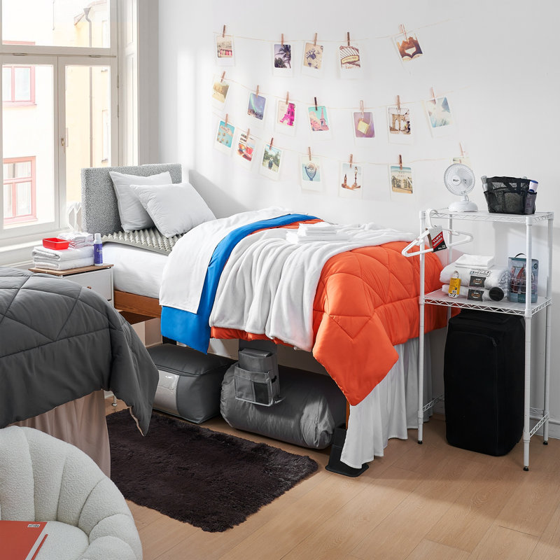 Ensemble d'édredon 100% complet DormCo Packs, Bleu/orange