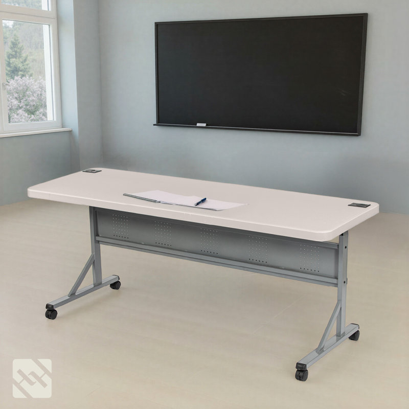 Table de formation Wyatt, Gris moucheté, H 29,5 po x L 72 po x l 24 po