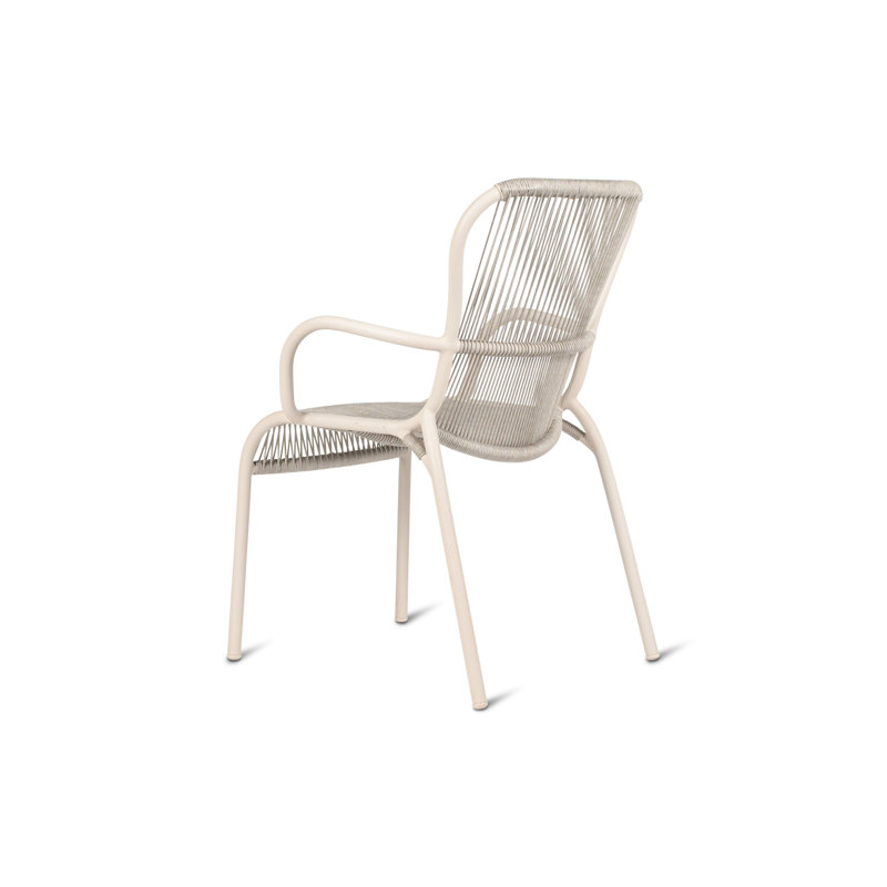 Loop Outdoor Dining Armchair, White