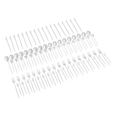Ensemble de couverts en acier inoxydable 90 pièces