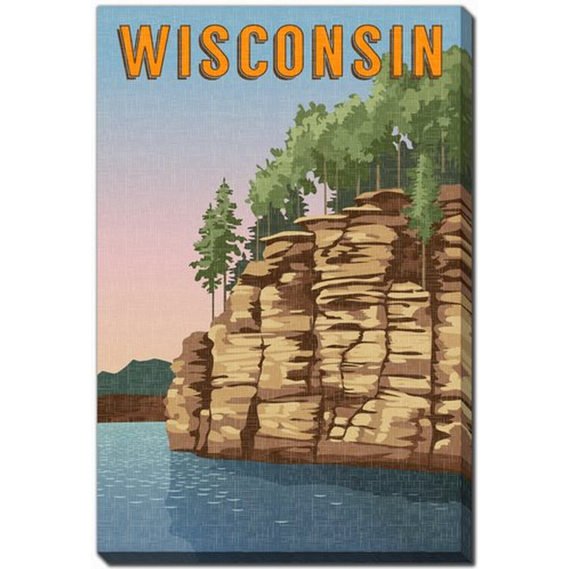 Wisconsin State, affiche, H 28 po x l 22 po