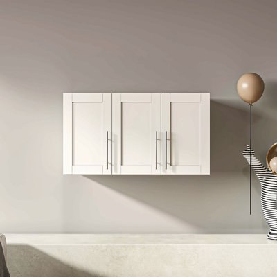 Armoire de rangement murale empilable, P 15,75 po x l 35,43 po x H 19,69 po