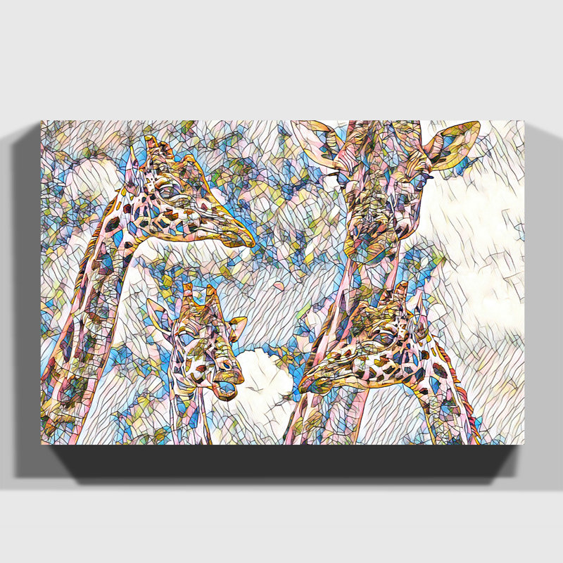 Giraffes 4 - Wrapped Canvas, 40cm H x 60cm W