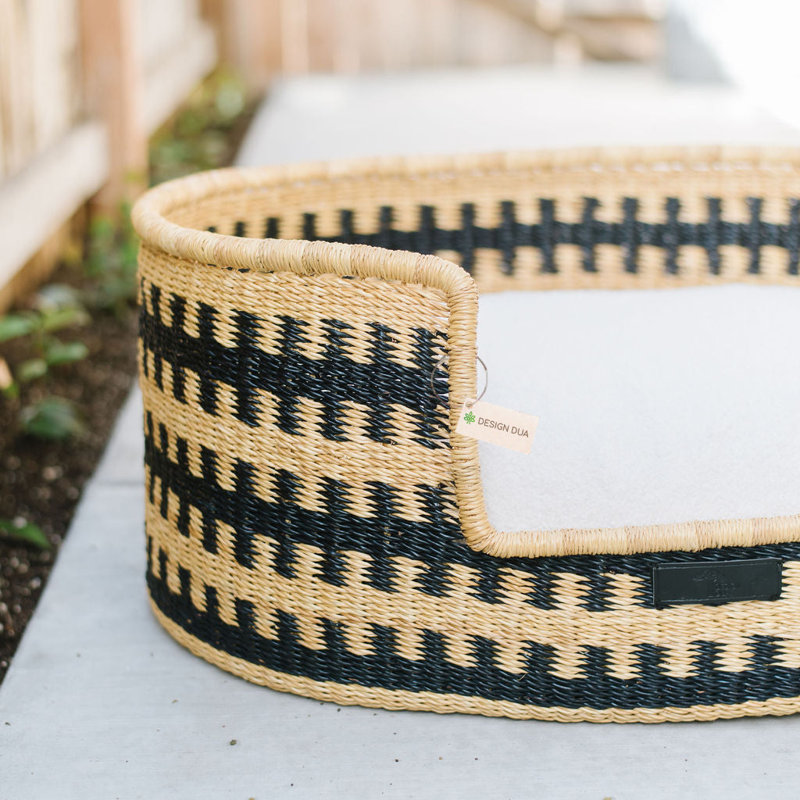 Bear Striped Cotton Pet Bed