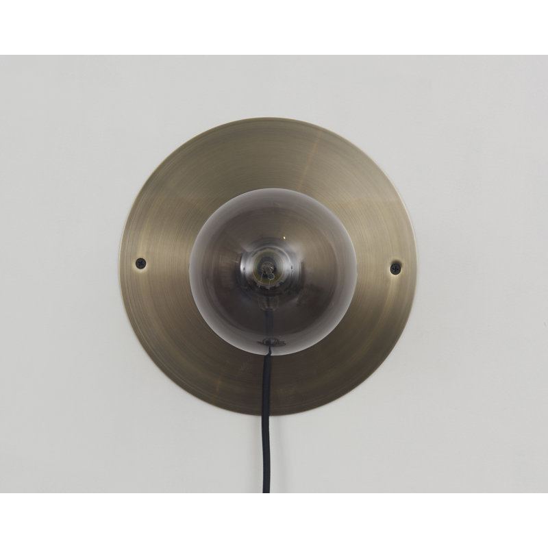 E27 Wall Light, 9.8" H x 9.8" W x 2.8" D, Bronze