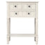 Console étroite, canapé mince avec trois tiroirs de rangement et tablette inférieure Trexm (blanc ivoire)-1552397888